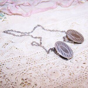 Foster & Bailey Sterling Silver Sweater Clips - Oval Tops with Guilloche Design